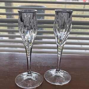 Vintage Lead Crystal Candlesticks